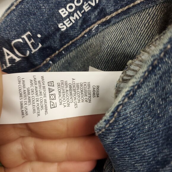 Place Boys Husky 8 Blue Wash Denim Jeans Bootcut - Picture 8 of 15